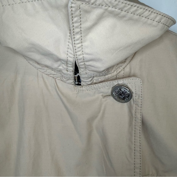 Vince Camuto Womens Beige Tan Double Breast Trench Coat Size Medium Warm - Picture 5 of 10